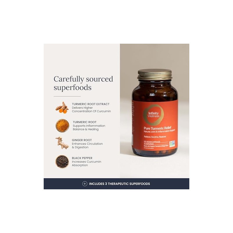 Cápsulas De Cúrcuma Infinity, Suplemento De Curcumina De Alta Potencia,