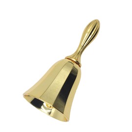 Cherishching Hand Call Bell Extra Loud Solid Brass Statues for Ringing at Wedding, Hand Bells for Seniors Bedside, Teachers, Weddings, Seniors Bedside, Dinner, Meditation,Gift