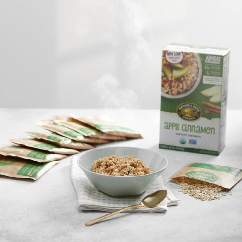 Nature's Path Organic Apple Cinnamon Instant Oatmeal, 14 oz (Pack