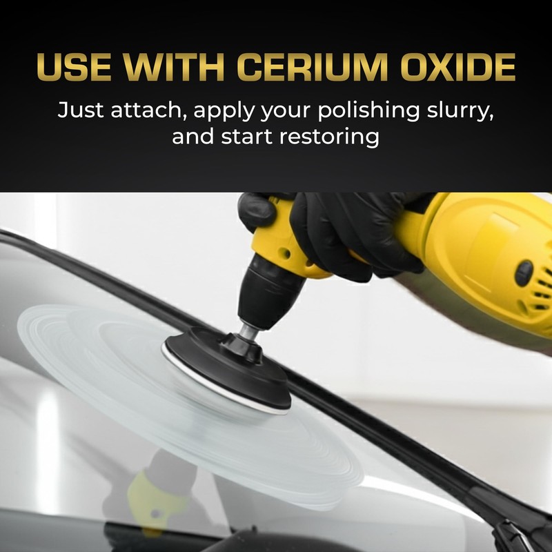 Glass Polishing Pad Discs for Use with Cerium Oxide 5