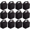 VALUE PACK 12 x Choose Your Colour Paper Lunch / Going Home Present / Picnic Boxes (Black) by My Planet
