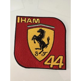 F1 2 Pack Lewis Hamilton 44 Racing Race car  Fan Patch 3” Iron On/Sew On