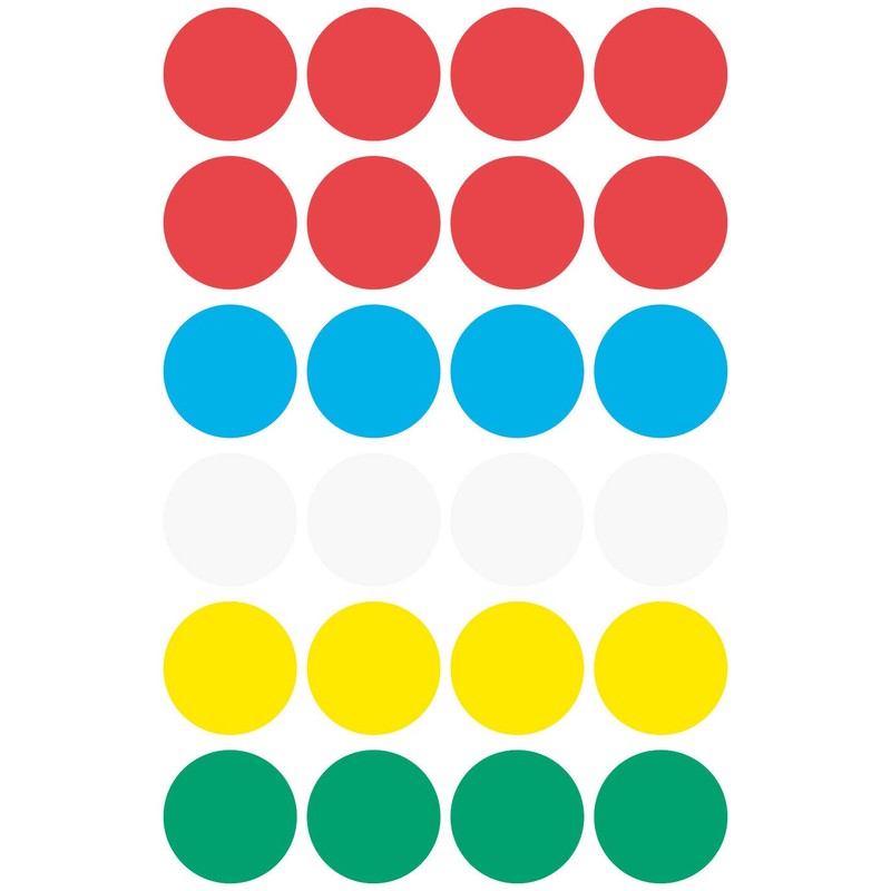 Avery Zweckform 3089 Coding Dots (96 Pieces Diameter 18 mm