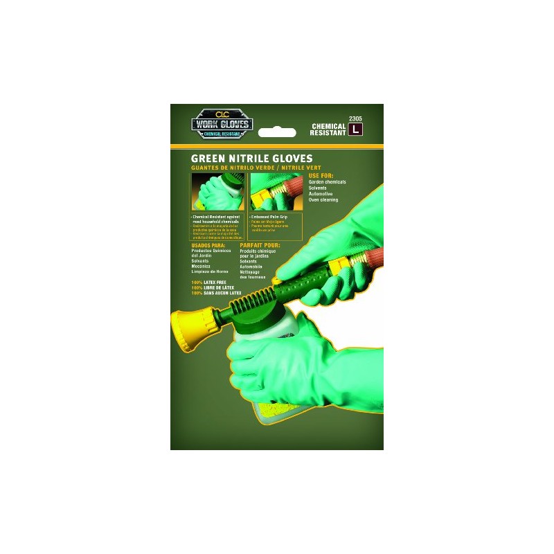 Custom Leathercraft2305S Chemical Resistant Nitrile Gloves, Small