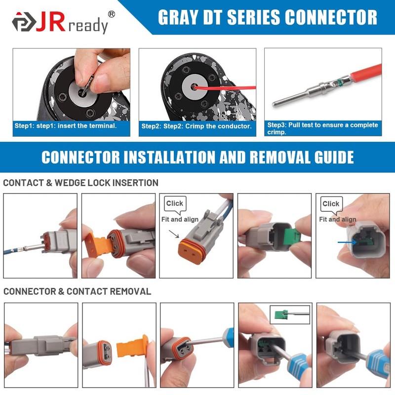 JRready ST6318-201 DT Deutsch Connector Kit - 8 Sets 2