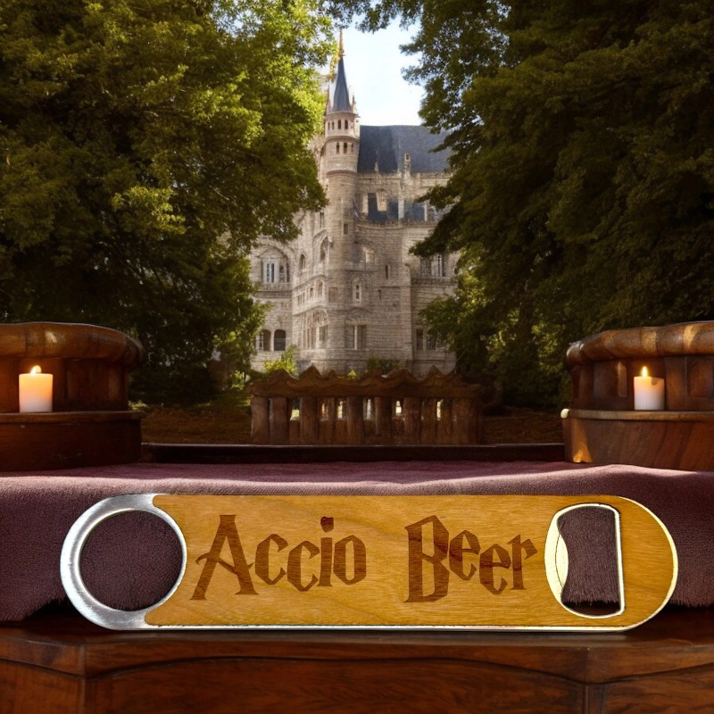 HipFlaskPlus Accio Beer - Wooden Bottle Opener