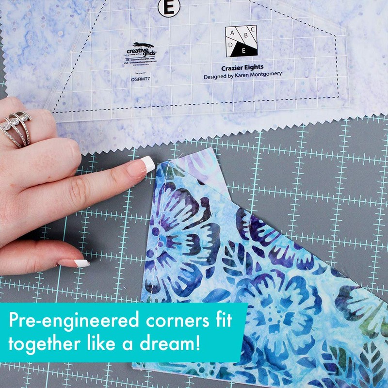 Creative Grids Crazier Eights Template and Quilt Ruler – CGRMT7