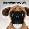 VFM - Boxer Dog 30cm Plush Lifelike Toy - Natural