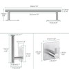 Self Adhesive Towel Bar, JiGiU Bathroom Hardware Set Include 16-Inch