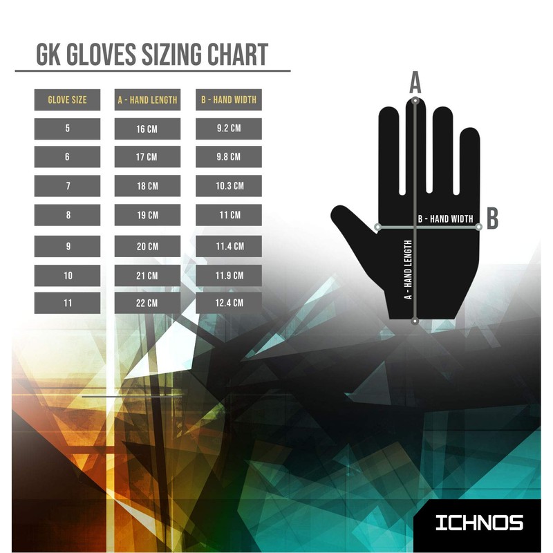ICHNOS Futsal adult size cropped fingers five-a-side goalkeeper gloves (9)
