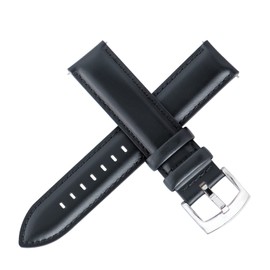 Ottoody Watch Band, 0.71, 0.79, 0.83, 0.87 in (18, 20, 21, 22 mm), Elegant Calf Leather Genuine Leather Watch Band, Quick Release, No Tools Required, Sweatproof, Tactile Lining, Replacement Watch Band
