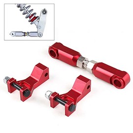 SixBuys Red Racing ATV Front Rear Lowering Kit Compatible with Yamaha Raptor 660 660R YFM660R Raptor 700 700R YFM700 Raptor350