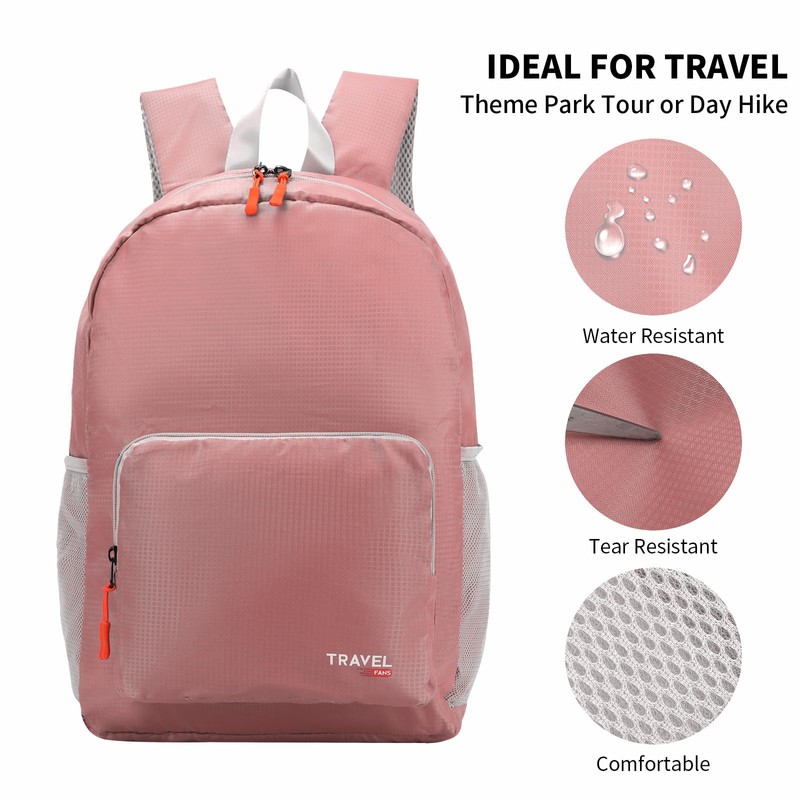 20-35L Lightweight Foldable Backpack, Student Backpack, Small Rucksack Water Resistant