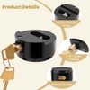 3 Pack Hidden Shackle Padlock Keyed Alike Heavy Duty Trailer