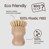 White Magic Eco Basics Plastic Free Pot Brush,Brown