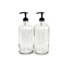 Vivaplex, 2, Large, 32 oz, Empty, Clear Glass Bottles with