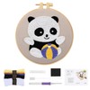 GlasFlength Panda Punch Needle Embroidery Starter Kit, Punch Needle Embroidery