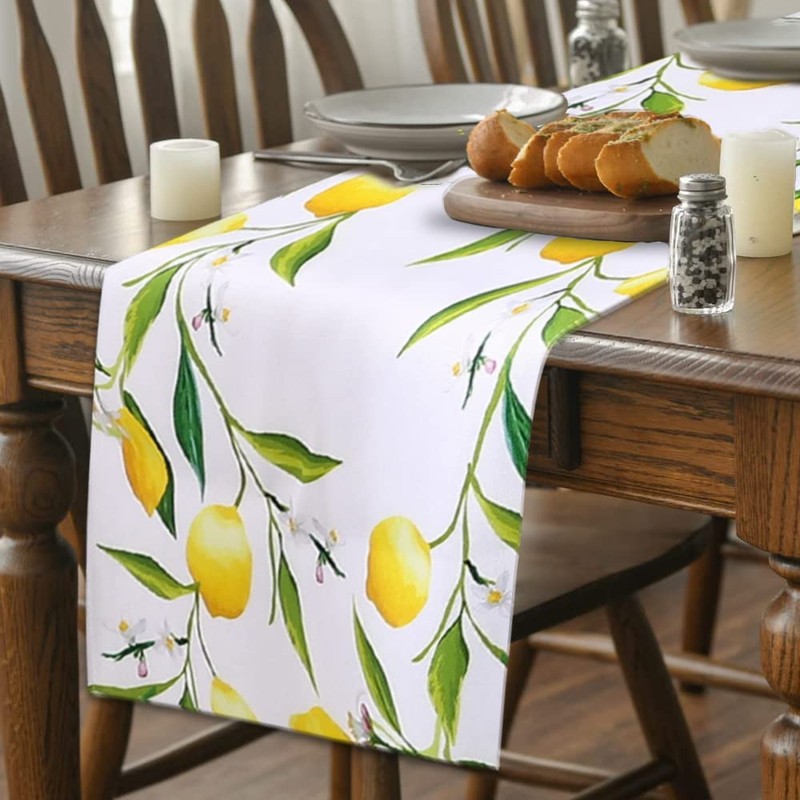 Winter Table Runner, Christmas Modern Table Runner in Grey, Table
