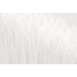 SPARTA 41083EC02 Plastic Color Coded Broom, Unflagged Bristles, Long Broom With Angled Head For Small Debris Cleaning, 56 Inches, White