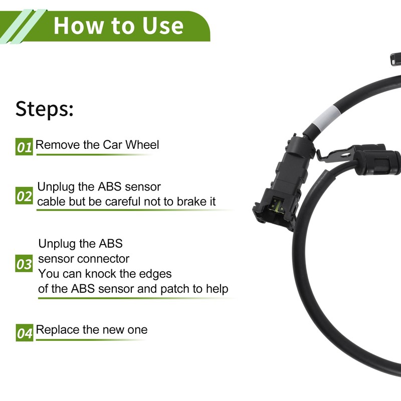 HOPESPANNER ABS Raddrehzahlsensor hinten links ABS Sensor Antiblockiersystem Sensor Nr.