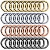 Pavlleen Pack of 40 Round Carabiner Keyrings, Round Carabiner Hook,