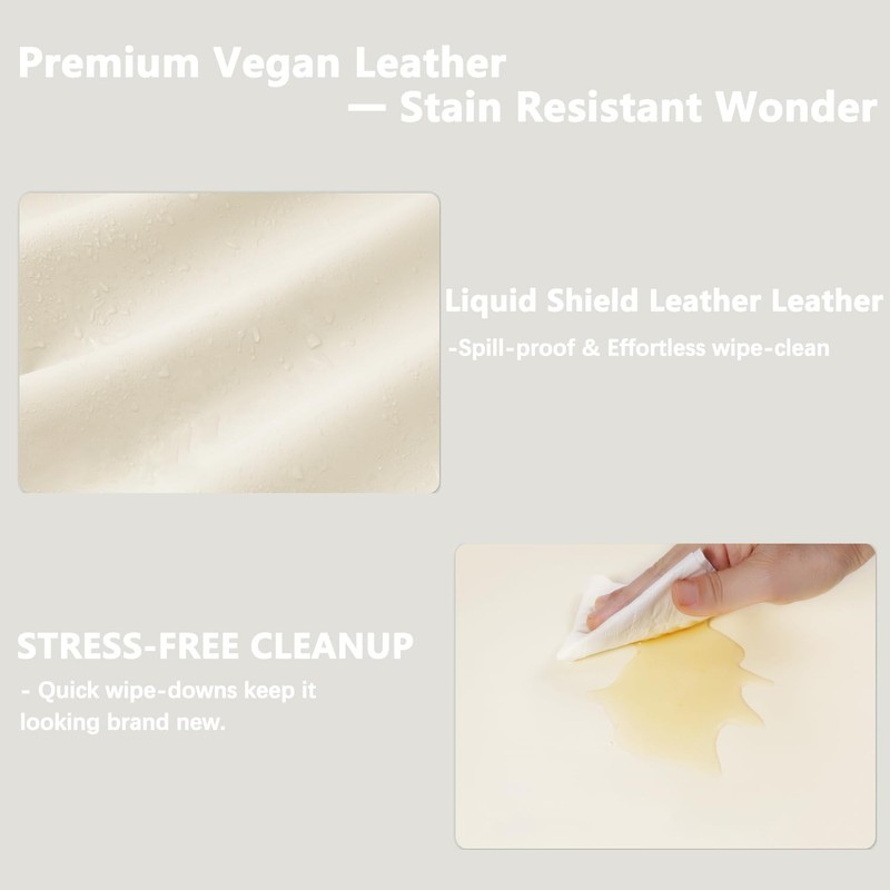 Vegan Leather Changing Pad Cover - 31"X 16" - Waterproof