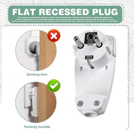 Flat plug 3 pieces, angled plug 250 V flat Schuko plug flat plug socket flat plug 250 V plug flat Schuko angled plug