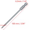 COMOK 10 Pieces 1/4 Inch Hex Shank T10 100mm/3.94 Inch