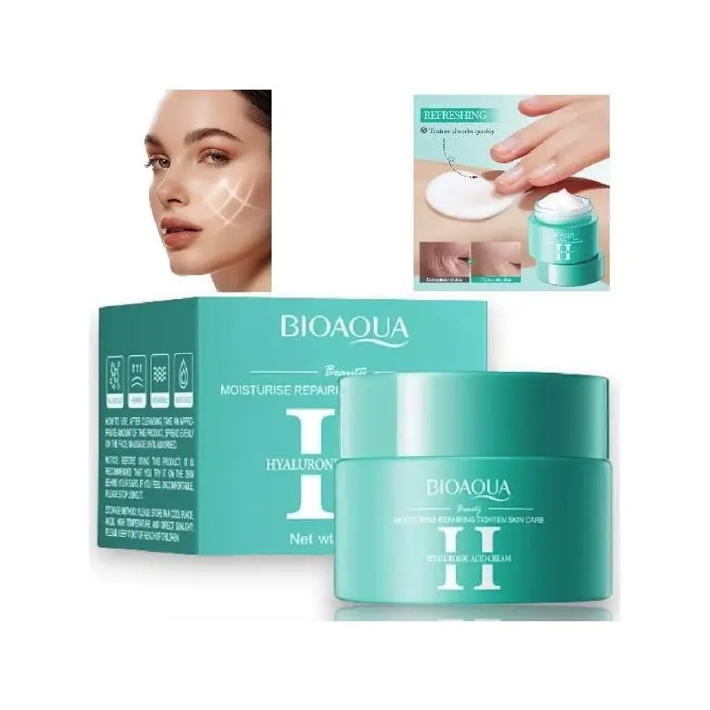 Kit Serum Crema Facial Ojos Ácido Hialurónico