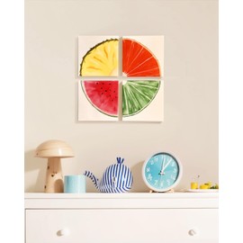 BAKEYBA 12 Pack 4x4 Inch Mini Canvas Boards for Painting, Small Square Canvas Panels, 100% Cotton Primed Acid-Free for Acrylic Paint