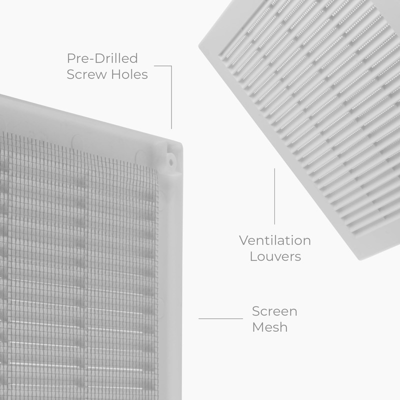 HVAC OV 5-Pack 12" x 12" (Outer Size) Square Air