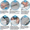 Drawer runners pack of 2 Partially steel drawer runner, high