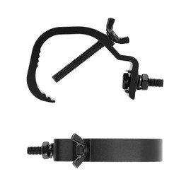 QWORK® 3 Pieces Stage Light Clamp Truss Clamp Stage Lighting Equipment 30-55mm Compatible with Most Stage Lights