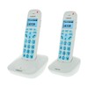 LOGICOM Comfort 250 Duo Cordless Phones Touch Screen White