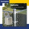 FENCINGKART Rail End Aluminum 1-3/8", Chain Link Fence Fittings, 10