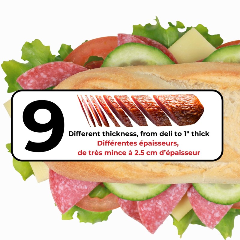 Starfrit Deli Slicer - Slices Meat, Cheese, Bread - 6.5"