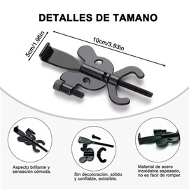 Cerradura portatil viaje LURI, Candados de seguridad exterior para viaje. La seguro para puerta de acero inoxidable garantiza su seguridad y privacidad. Apto para hoteles, apartamentos, dormitorio