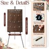 OurWarm Wedding Seating Chart with Easel Display Stand, Rustic Seating