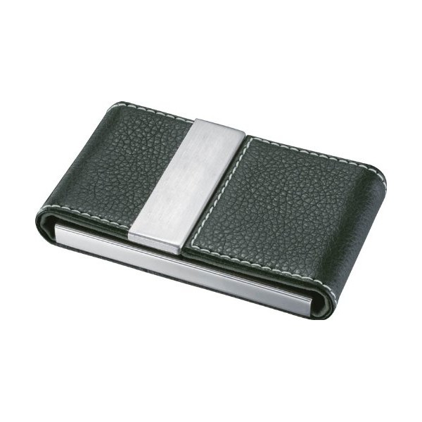 Visol Products Carlisle Black Leather and Business Card Holder