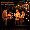 UooEA Lichterkette Außen mit Timer, 15M LED Lichterkette Strom Outdoor
