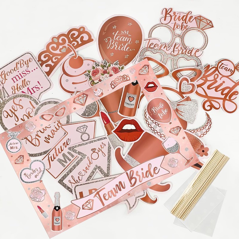 25 Pcs Hen Party Decorations, Hen Party Photo Props, Holiday