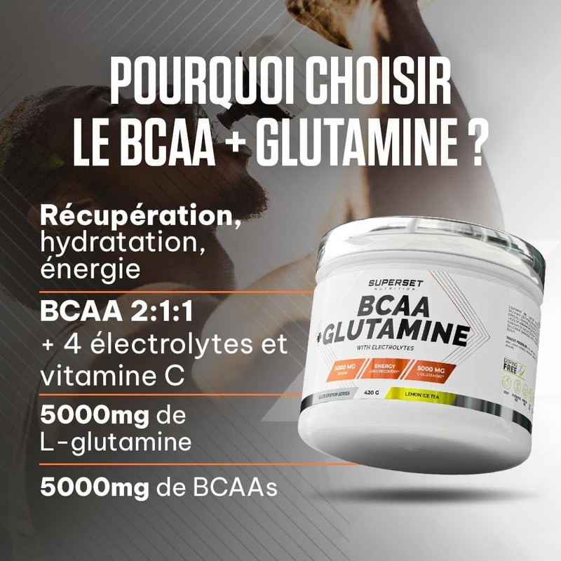 Superset Nutrition Baka + Glutamin (420 g) | BCAA |