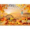 LYRYGS Fall Autumn Backdrop Fall Photography Backdrop Farm Harvest Background