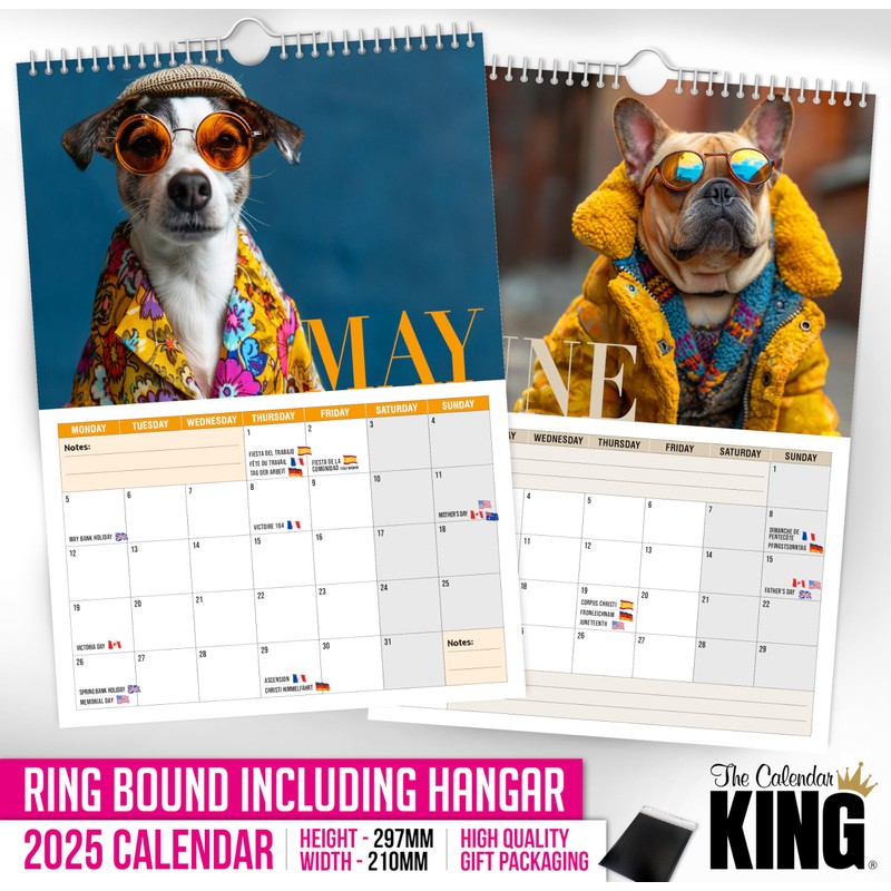 The Calendar King // Dogue - 2025 Wall Calendar (Full