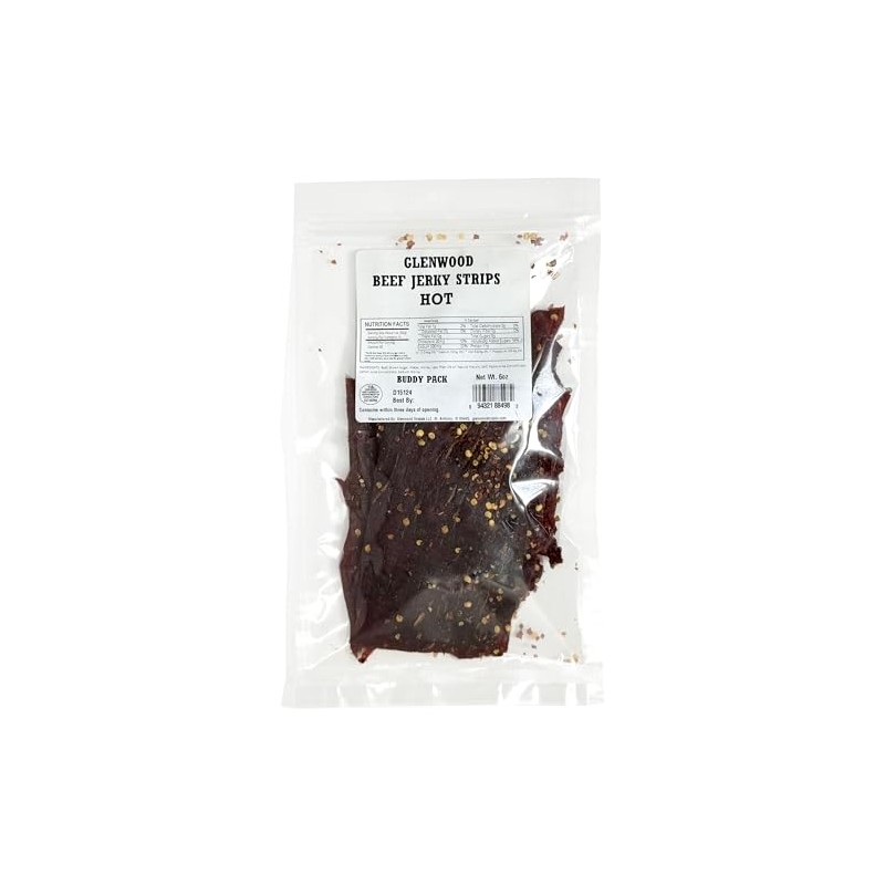 Glenwood Beef Jerky Tender Beef Jerky Buddy Pack Beef Jerky