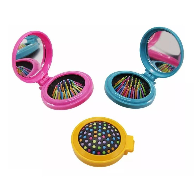 Happy Trees 6 Pcs Viaje Redondo Cepillo De Pelo Con