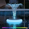 GGII 1-Pack Solar Fountain with RGB Lights 3.5W Solar Powered