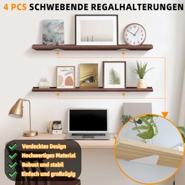 CTCEHL Floating Shelf Brackets, 8 cm Invisible Triangle Wall Brackets, Shelf Brackets, Hidden Shelf Brackets, Triangle Shelf Brackets, Shelf Brackets, Shelf Brackets, Shelf Brackets, Shelf Brackets