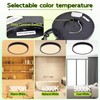 hykolity 9 Inch Selectable CCT LED Round Flat Panel Light,