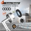 Premium Stainless Steel Washing Machine Hoses With 90 Degree Elbow